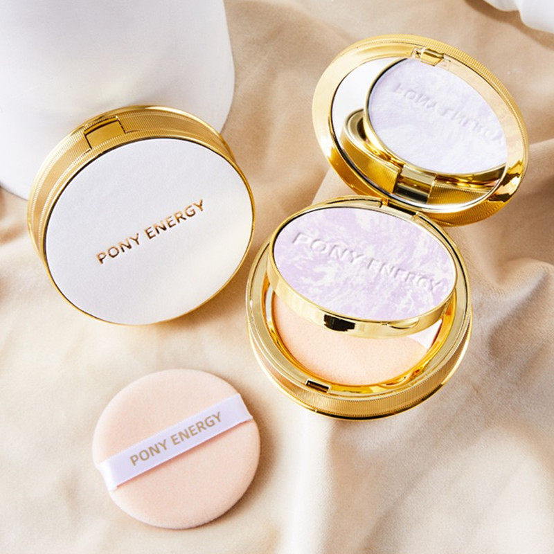 干皮滋润粉饼定妆不卡粉控油持久pony energy白皙遮瑕保湿蜜粉