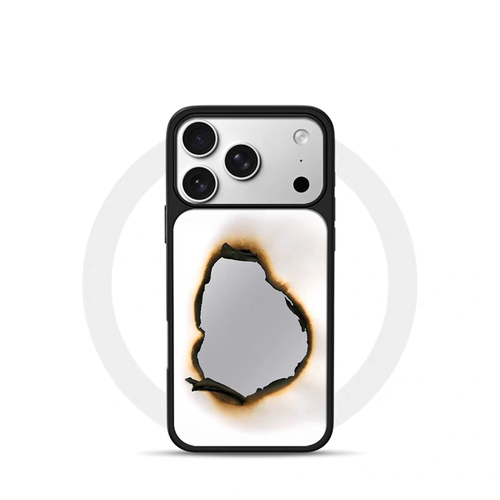 ins个性复古燃烬纸镜镜面手机壳适用苹果iPhone17promax手机壳软边16防摔15原创小米141312/11华为mate60P780