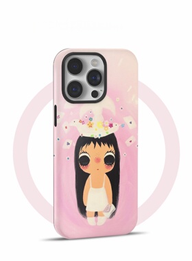 适用于苹果16promax手机壳原创iPhone15卡通个性花朵yuy玉14promax13菲林壳二合一12超火11新款x防摔保护套