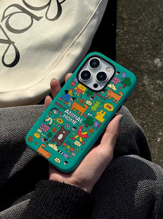 磨砂菲林二合一适用于苹果15promax手机壳iphone15plus14promax简约13动物一家高级感12可爱11小众不撞款 原创