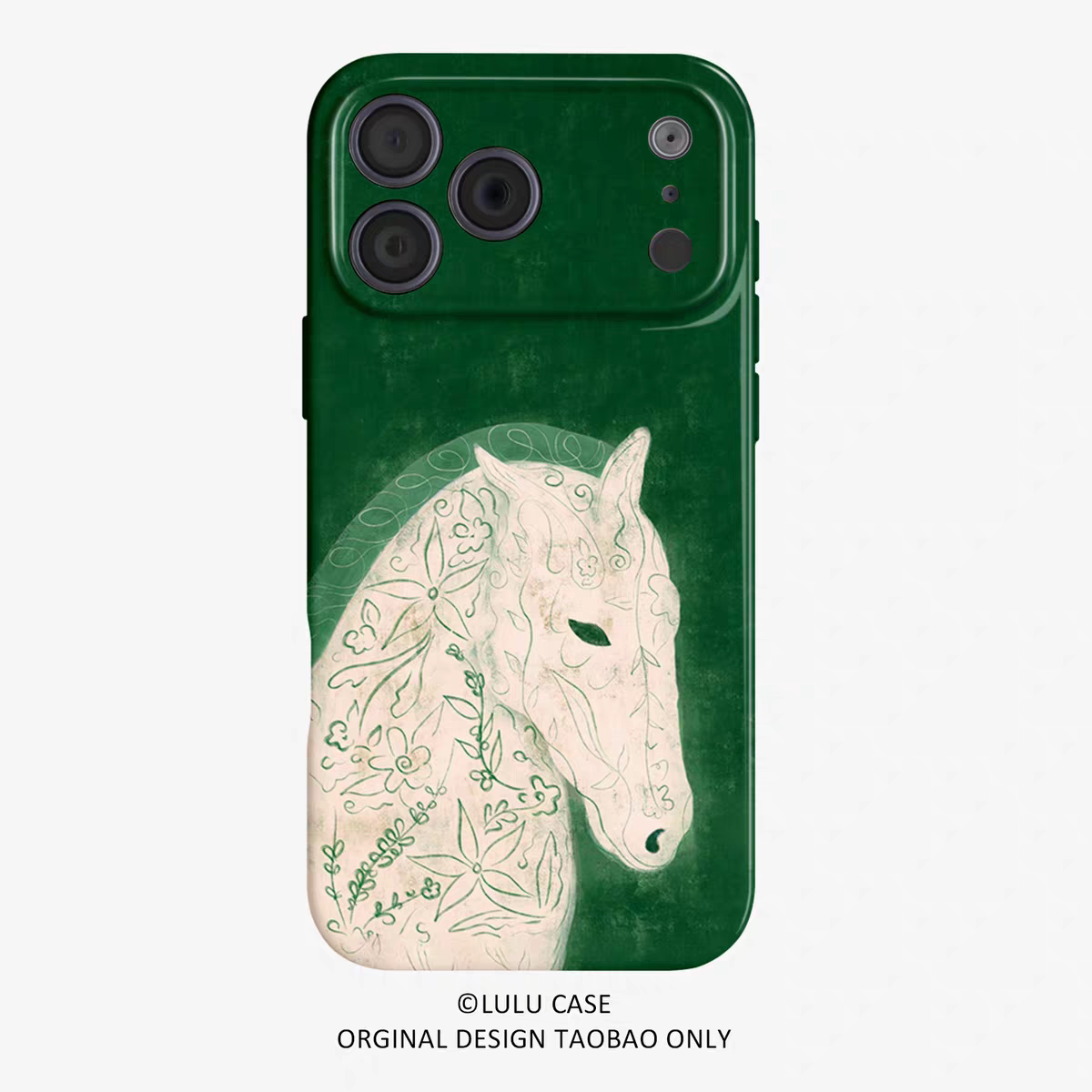 ins复古宁静的白马适用于iphone17promax苹果16手机壳1312pura80华为mate70一加15小米14荣耀60软novareno11