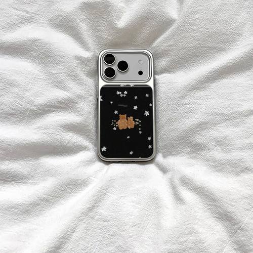 ins复古可爱星星小熊滴胶手机壳适用苹果iPhone17promax手机壳软边16防摔15原创小米141312/11华为mate60P780