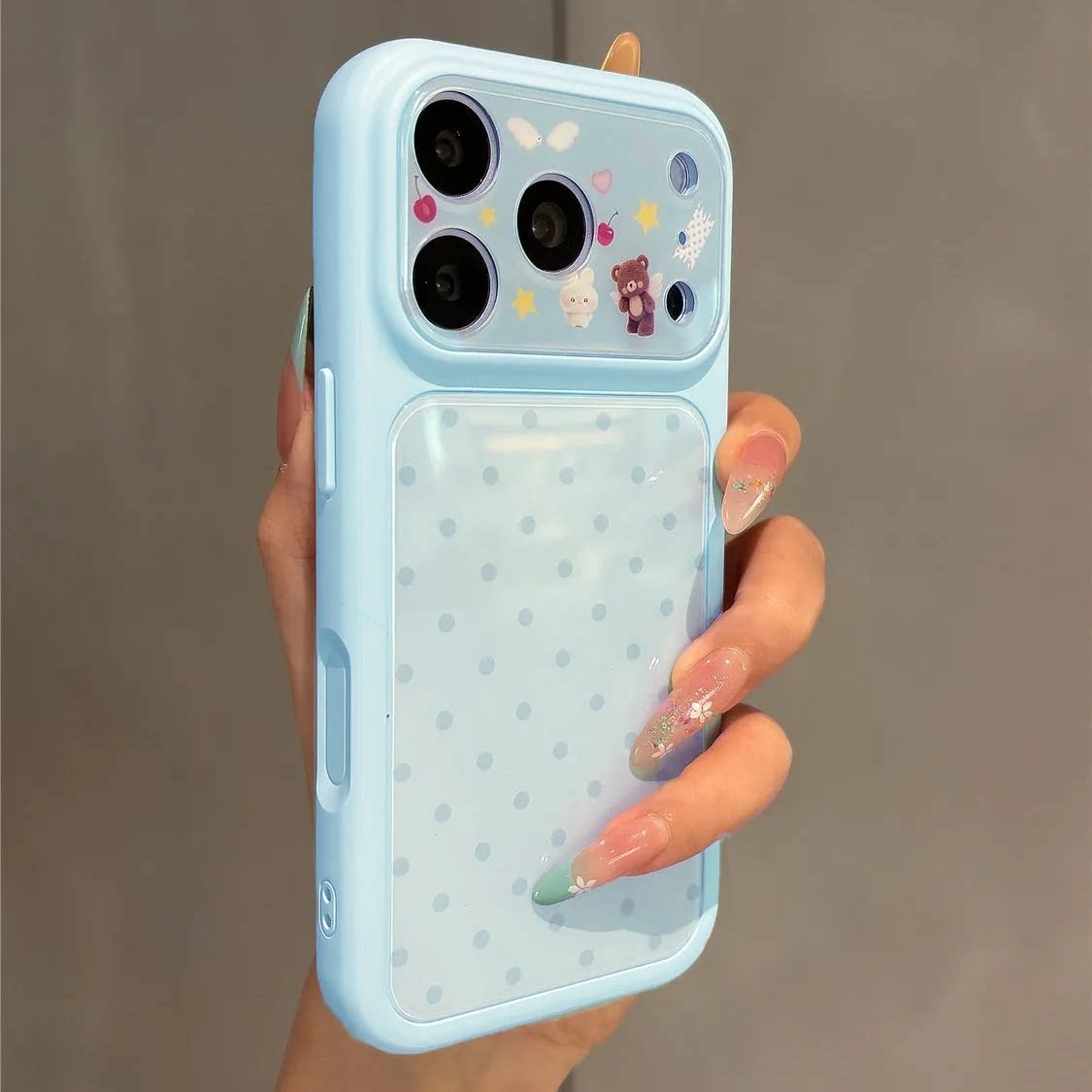 ins古早波点小熊大视窗适用苹果17promax手机壳iPhone16pro新款air高级15小众14plus创意13pro全包12防摔硬壳