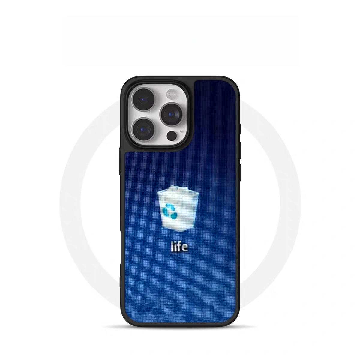 insLife回收站电镀银黑边适用苹果iPhone16promax手机壳15pro小米14Pro保护套华为mate60P70防摔三星S23软壳