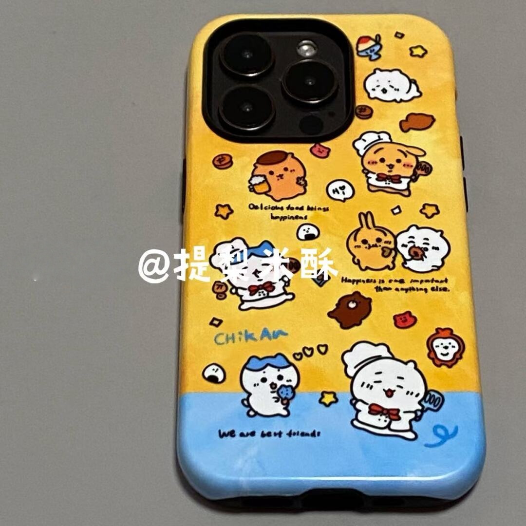 玩耍乌萨奇可爱适用iphone15苹果手机壳16pro防摔13promax12菲林二合一14Pro小米华为荣耀OPPOvivo11Xsma防摔