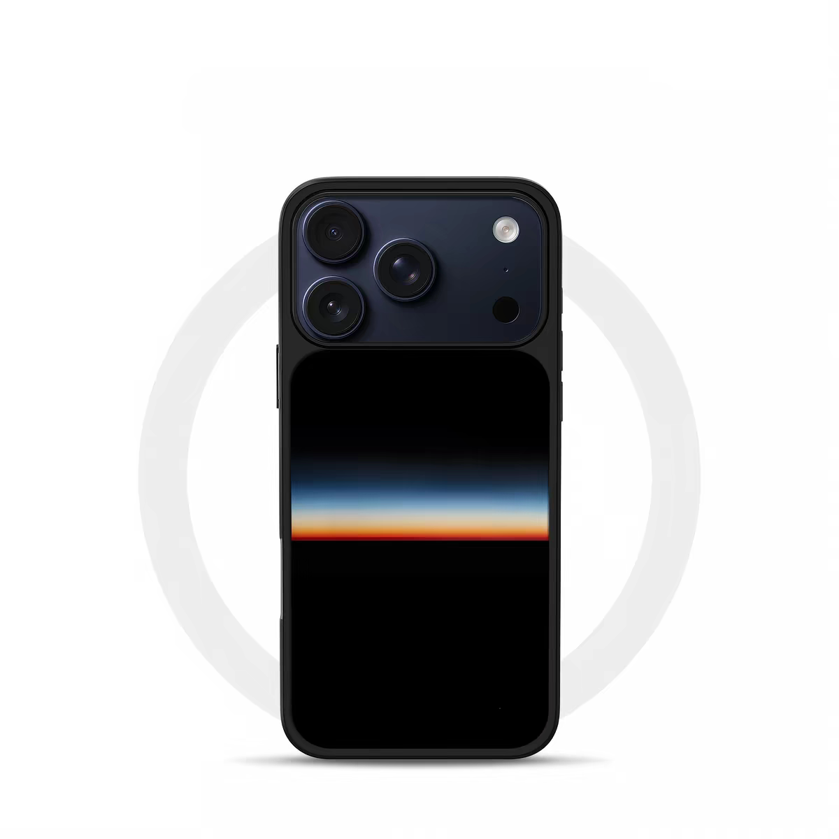 ins风复古地平线电镀银黑边适用苹果iPhone17promax手机壳16pro小米15Pro保护套华为mate80P70三星S23软壳