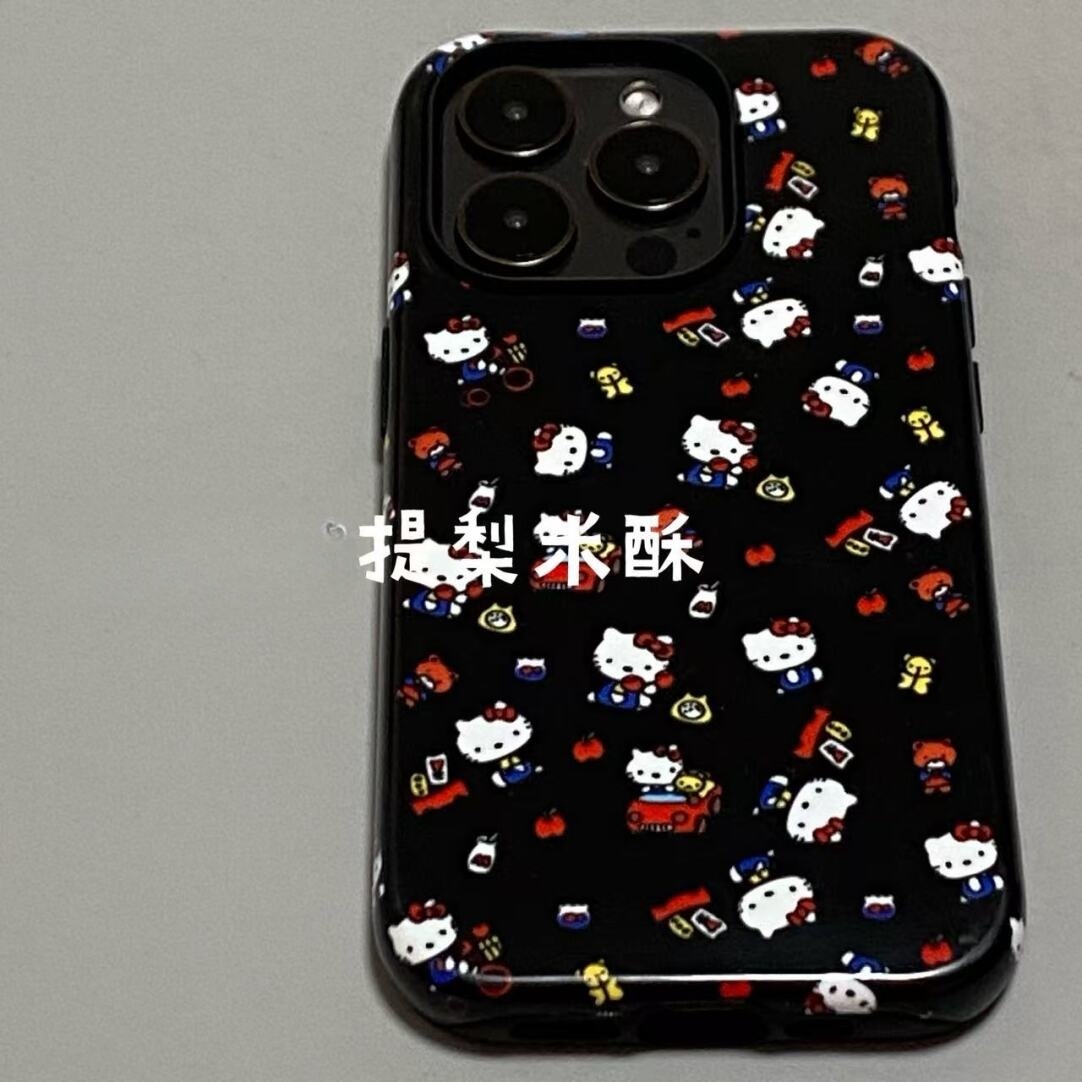 开车大脸猫可爱适用iphone15苹果手机壳16pro防摔13promax12菲林二合一14Pro小米华为荣耀OPPOvivo11Xsma防摔