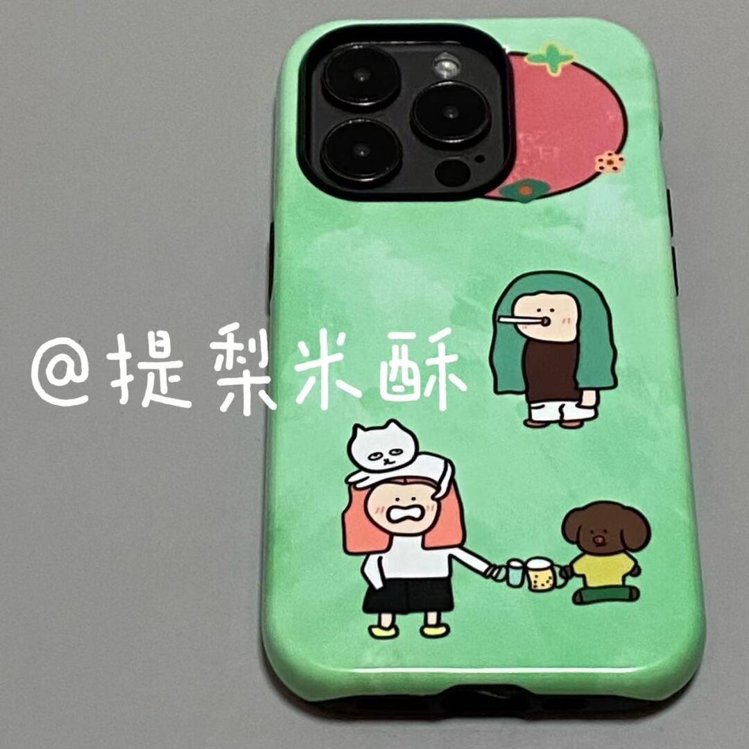 ins拽拽小朋友适用iphone17苹果手机壳16pro防摔13promax15菲林二合一14Pro小米华为荣耀OPPOvivo11Xsma防摔