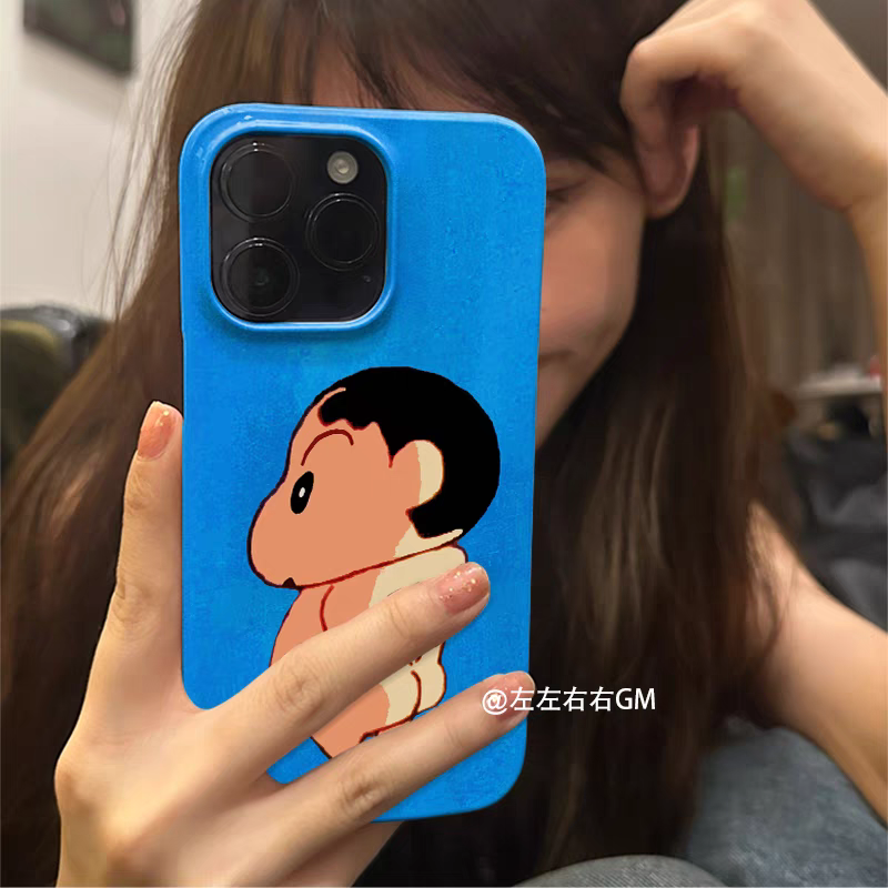 适用于苹果16promax手机壳新款外壳ins风iPhone16pro个性15菲林14创意13小众11高级感艺术搞怪趣味肥嘟嘟小新