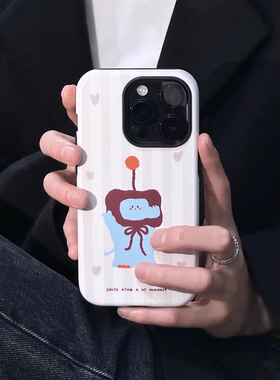 个性创意天线小象韩国菲林壳二合一苹果1614手机壳iPhone15新款14promax磨砂13pro高级13防摔12日韩11保护壳