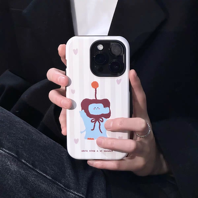 适用创意天线小象韩国菲林壳二合一苹果1614手机壳iPhone15新款14promax磨砂13pro高级13防摔12日韩11保护壳