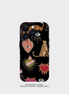 自由徽章~适用iPhone15promax手机壳2024新款苹果14pro+艺术感设计师13简约ins小众高级感12适用11全包不撞款