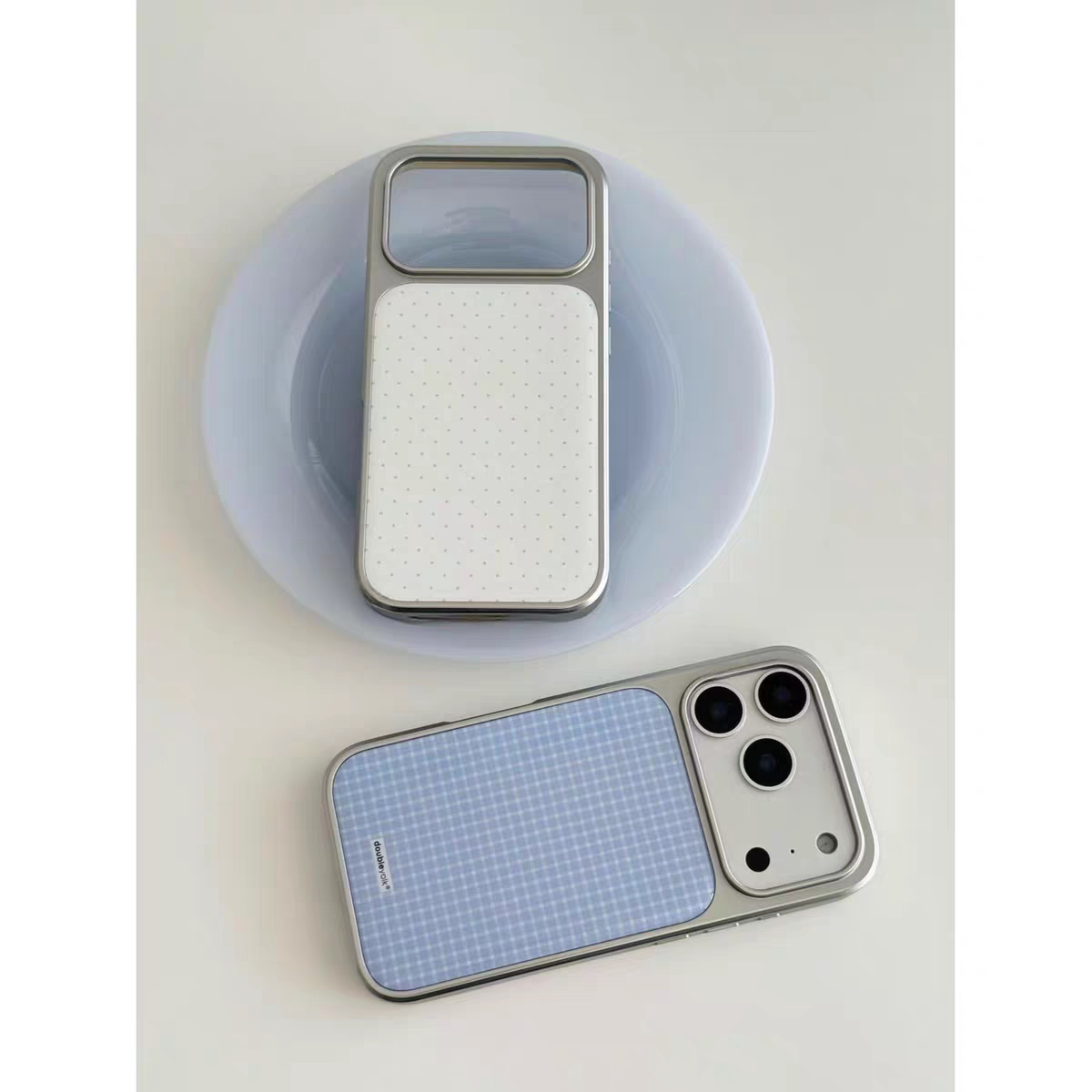 韩系ins复古格纹点点滴胶手机壳适用苹果iPhone17promax手机壳软边16防摔15原创小米141312/11华为mate60P780