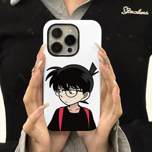 适用于iPhone16Promaxins个性原创柯南15promax手机壳14pro创意xr潮流12软壳11高级感15plus小众苹果13promax