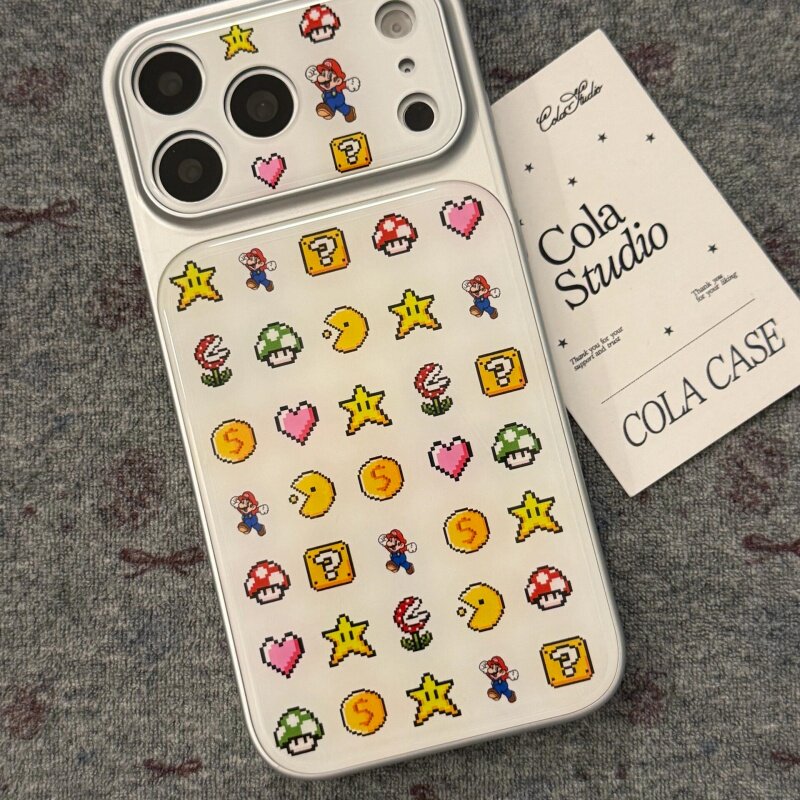 ins风可爱玛丽大视窗适用苹果17promax手机壳iPhone16pro新款air高级15小众14plus创意13pro全包12防摔硬壳