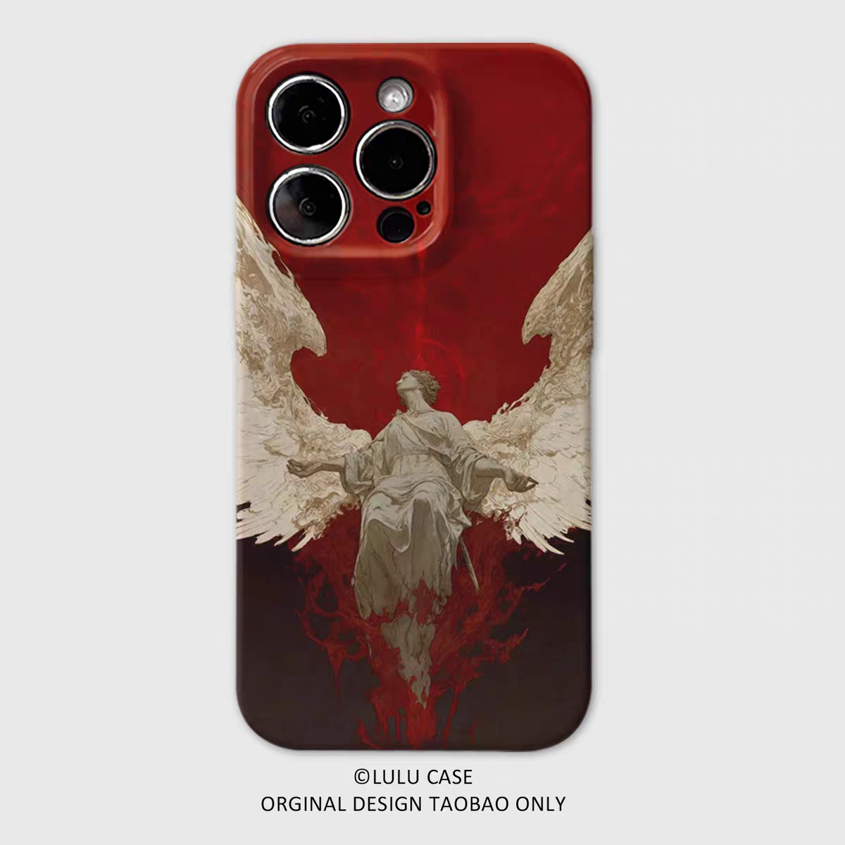 适用于iPhone16Promax暗黑天使雕塑15promax手机壳14pro原创xr个性12软壳11高级感15plus艺术苹果13promax