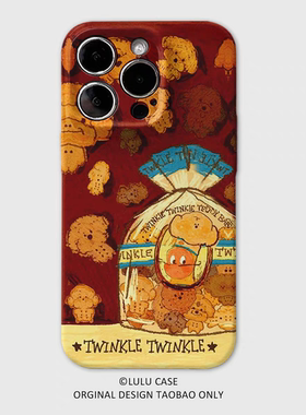 复古饼干小熊袋菲林二合一手机壳适用苹果16nova13华为p70mate60小米15opporen13ovivo荣耀300iPhone15防摔