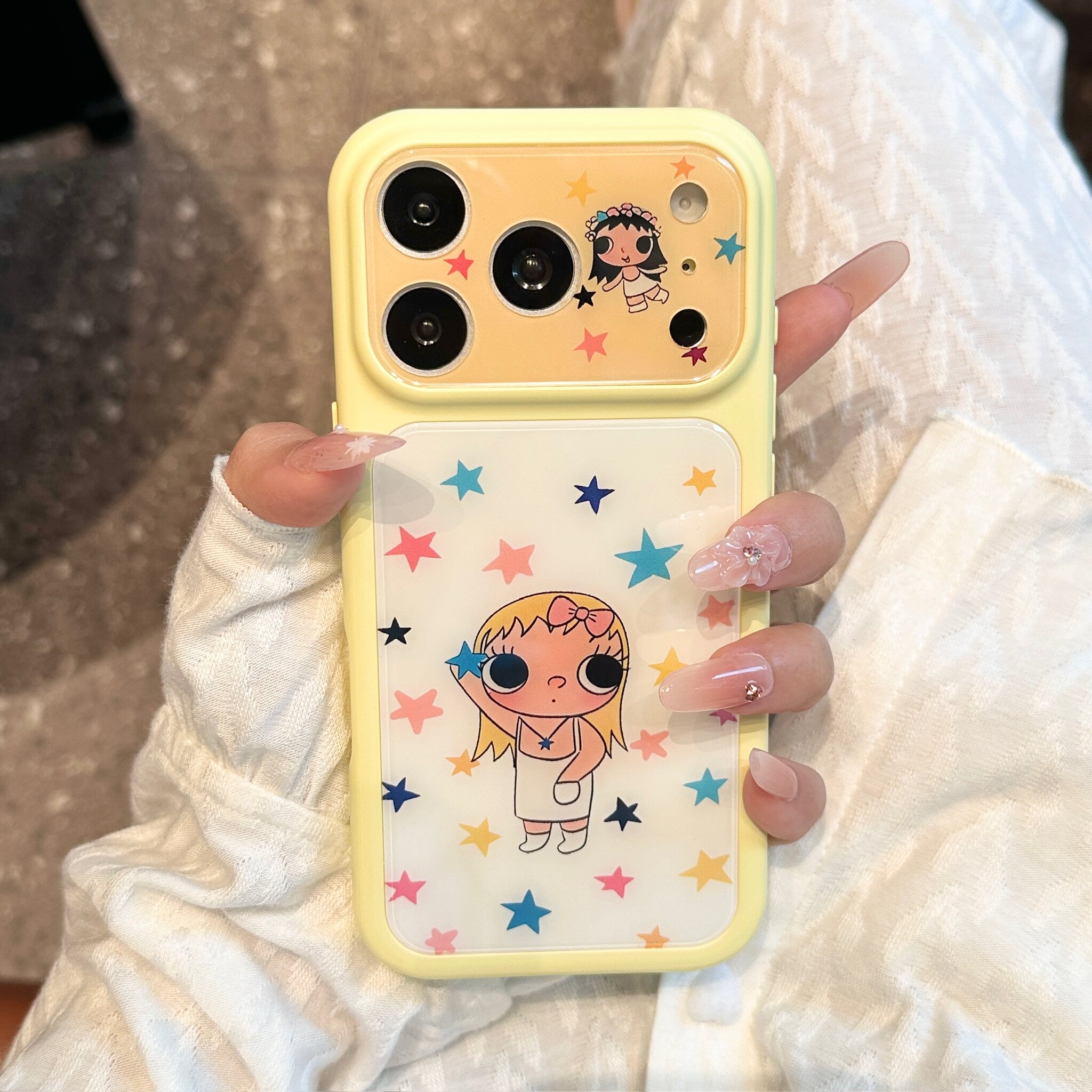 ins古早可爱玉儿大视窗适用苹果17promax手机壳iPhone16pro新款air高级15小众14plus创意13pro全包12防摔硬壳