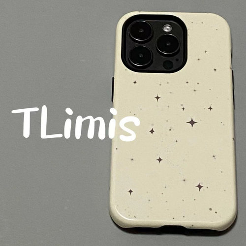 适用奶黄碎星星个性韩国菲林壳二合一苹果16promax手机壳iPhone15新款14promax磨砂13pro高级13防摔12保护壳