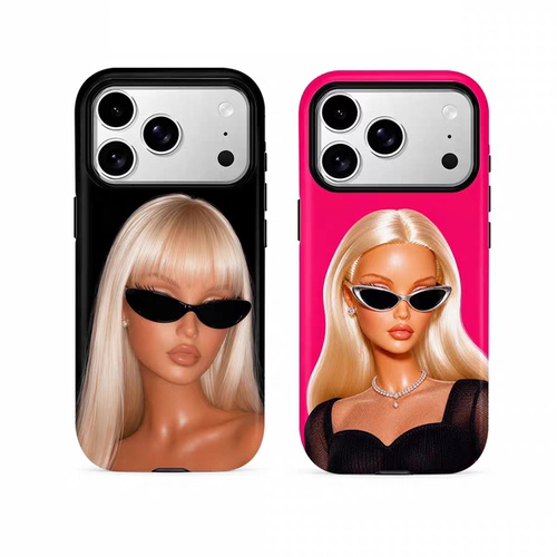 ins复古辣妹风芭比手机壳适用iphone17promax16苹果15小米14小众13可爱12ins11菲林vivox200华为mate70proP70