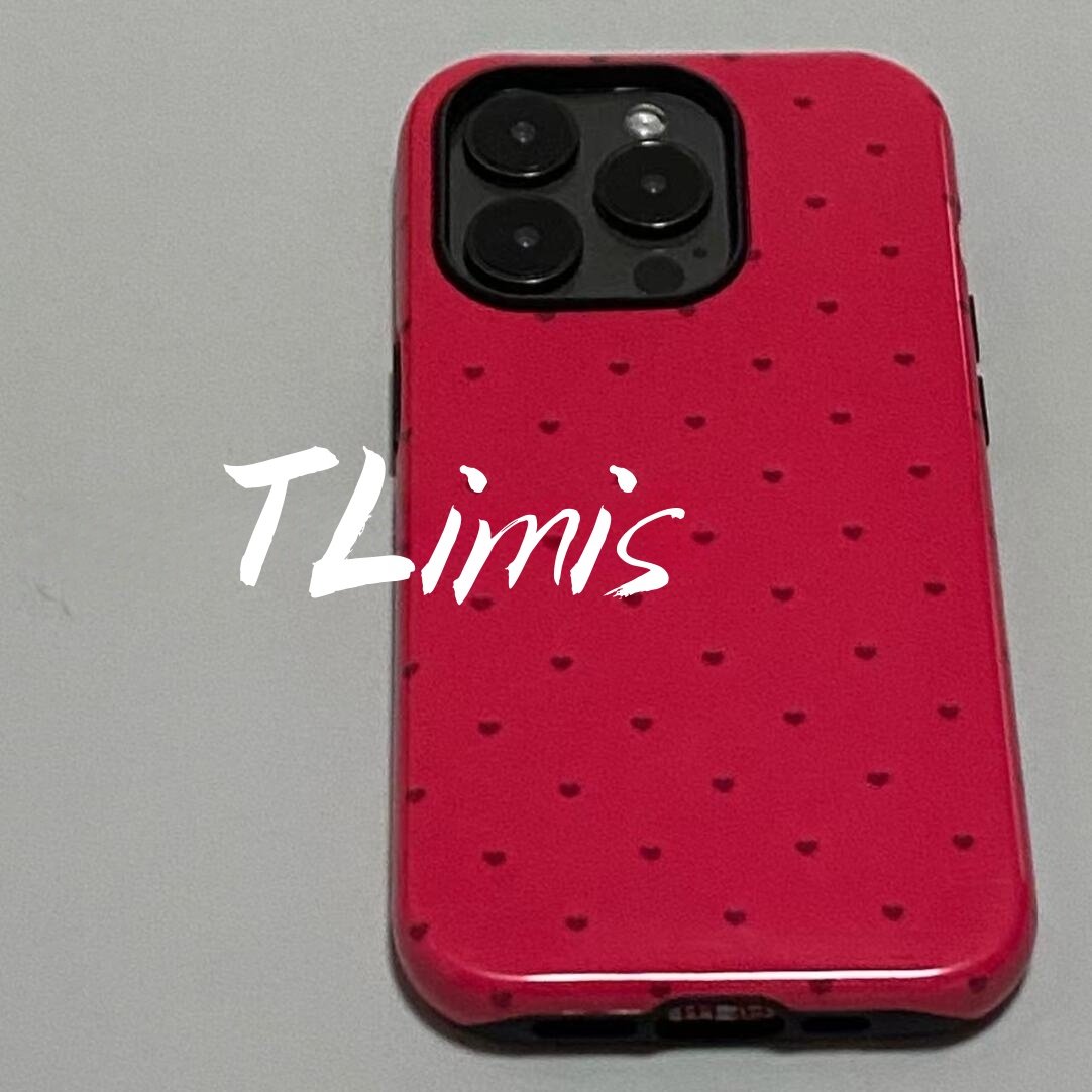 红点点爱心可爱适用iphone15苹果手机壳16pro防摔13promax12菲林二合一14Pro小米华为荣耀OPPOvivo11Xsma防摔