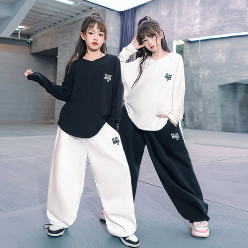 尼恩家女潮酷爵士舞套装演出服