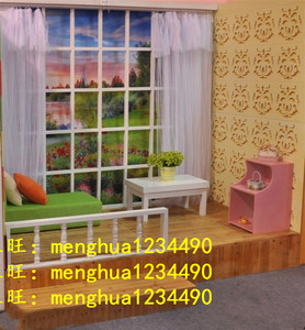 韩式儿童影楼实景 影棚制作新款婚纱实景设计装修儿童实景m-37