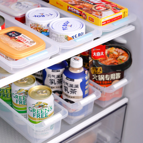 日本进口冰箱收纳盒厨房分格整理