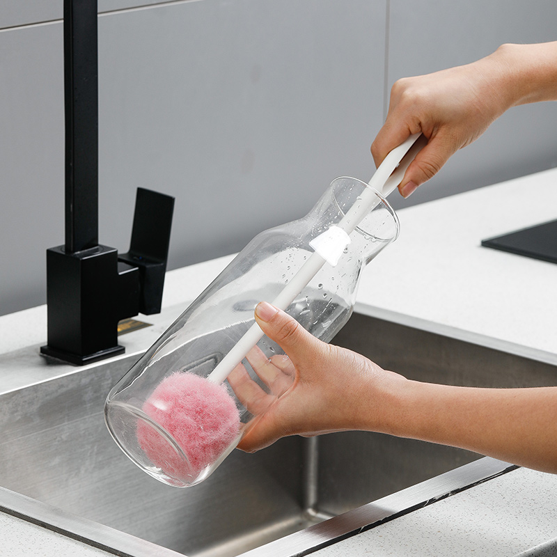 日本进口长柄杯刷软毛水壶茶杯