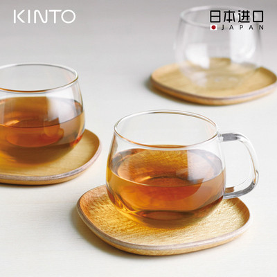 日本进口耐热带把手茶杯咖啡杯