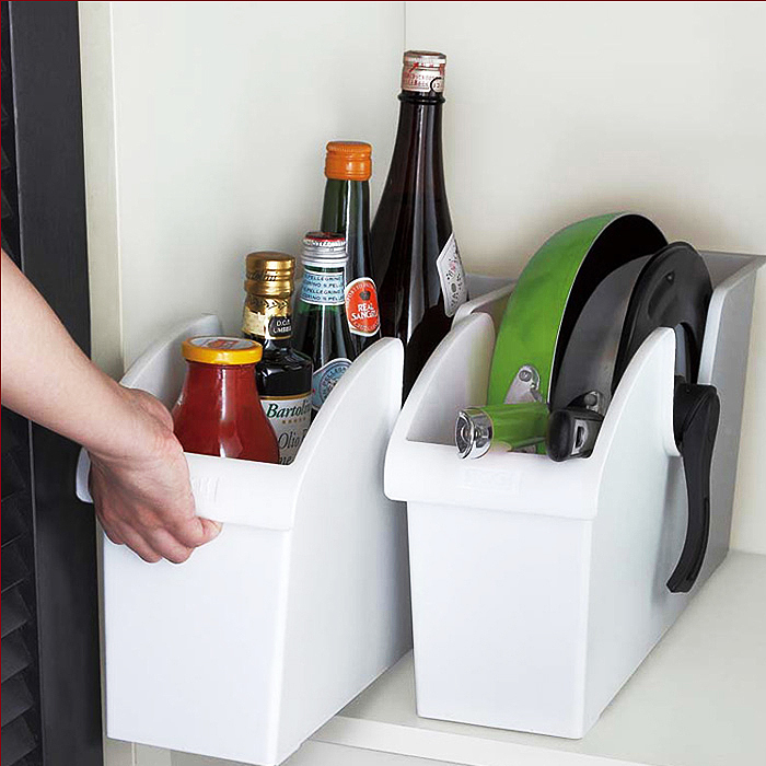 日本进口厨房收纳筐橱柜整理盒