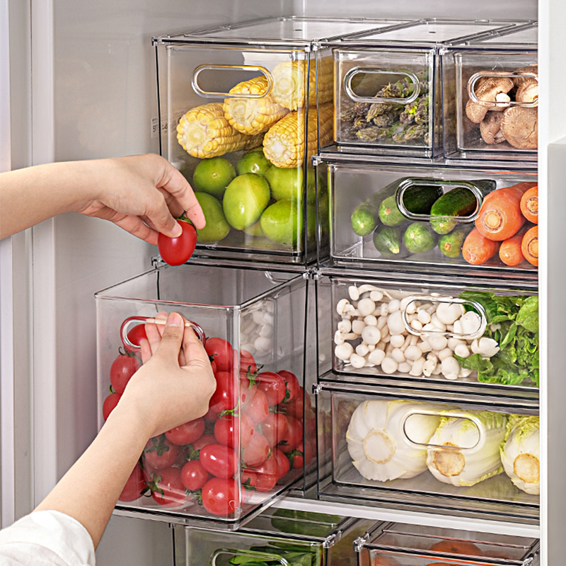 抽屉式冰箱收纳盒水果蔬菜保鲜盒