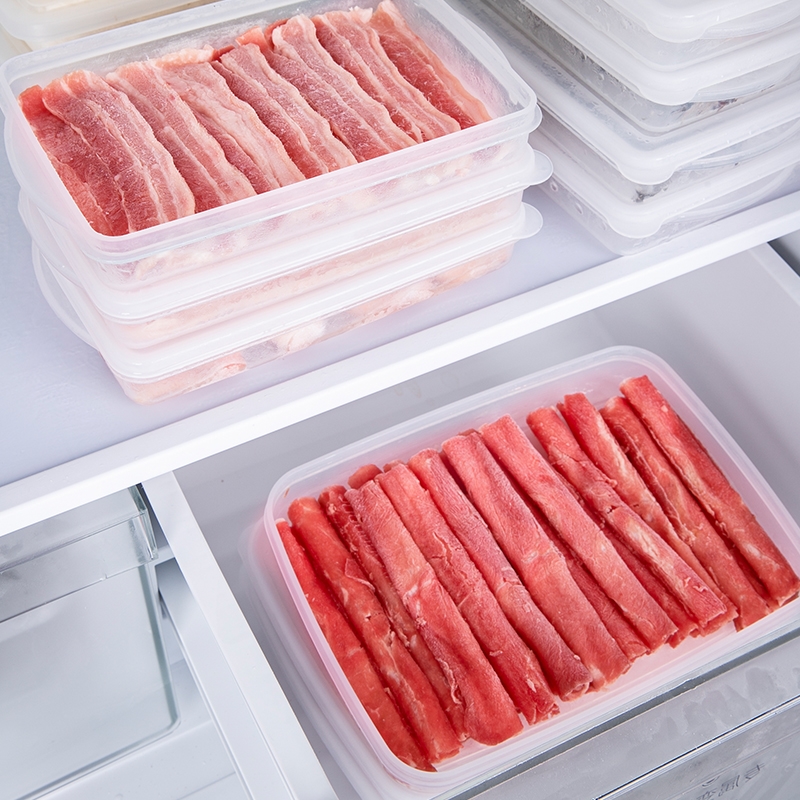 日本进口鱼肉薄切肉片保鲜盒