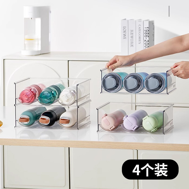 多层保温杯收纳置物架图片