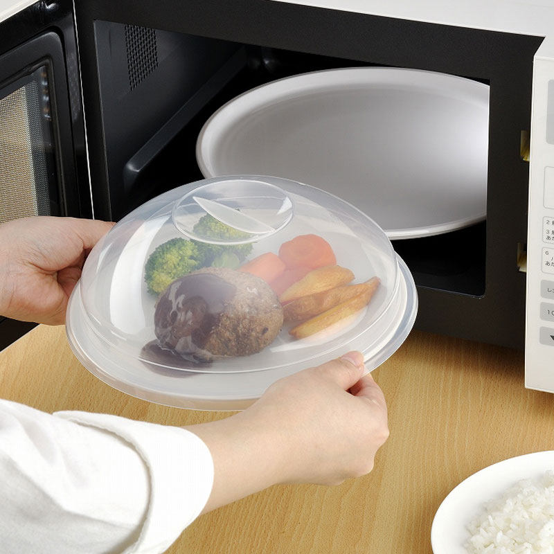 日本进口微波炉专用加热盖罩防溅盖食品级耐高温热菜罩冰箱保鲜盖