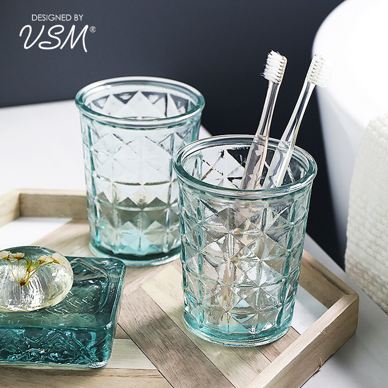 西班牙进口玻璃洗漱口轻奢牙刷杯