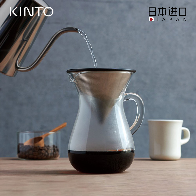 进口kinto金属滤网手冲咖啡壶
