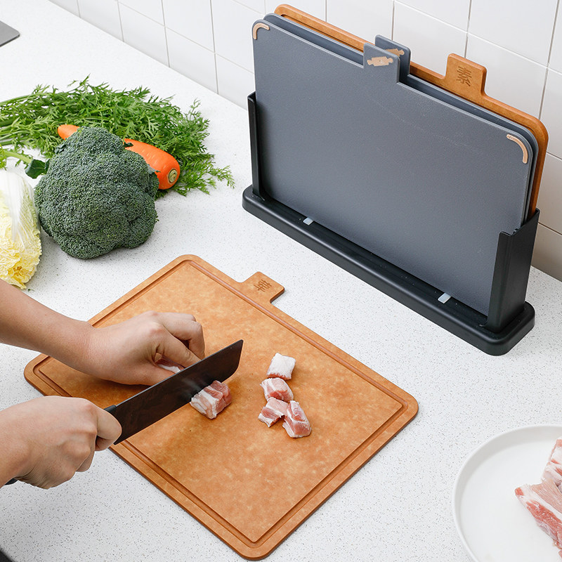 木纤维分类砧板套装荤素切菜案板防霉菜板家用揉面和面刻度擀面板