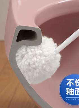 日本进口sanko圆头软毛刷马桶刷卫生间清洁刷厕所长柄洁厕刷子