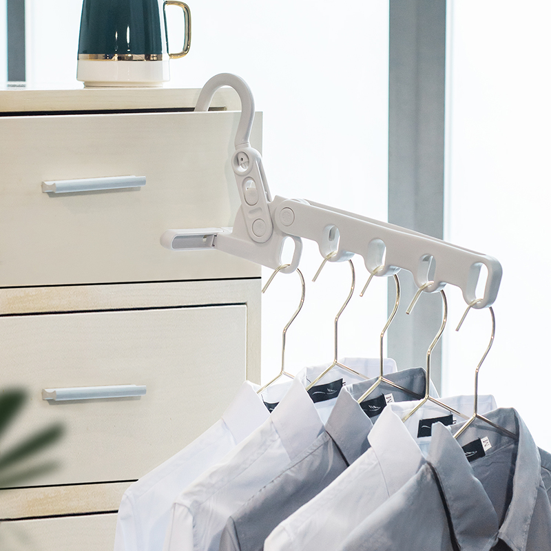 aisen可折叠便携式挂孔晾衣架