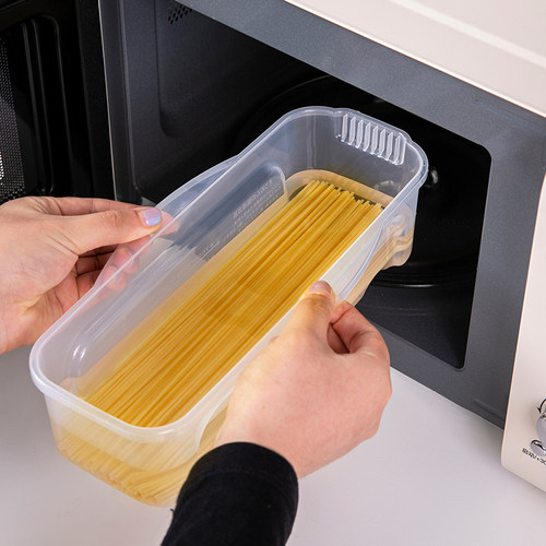日本进口微波炉煮意面收纳盒