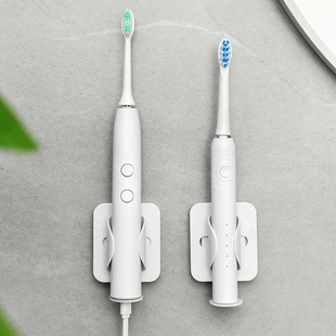 免打孔重力牙具收纳底座沥水可伸缩架子 电动牙刷挂架置物架壁挂式