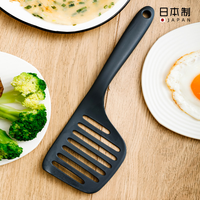 日本进口耐高温煎饼铲煎鱼铲子多功能沥油不粘牛排夹厨房煎铲神器