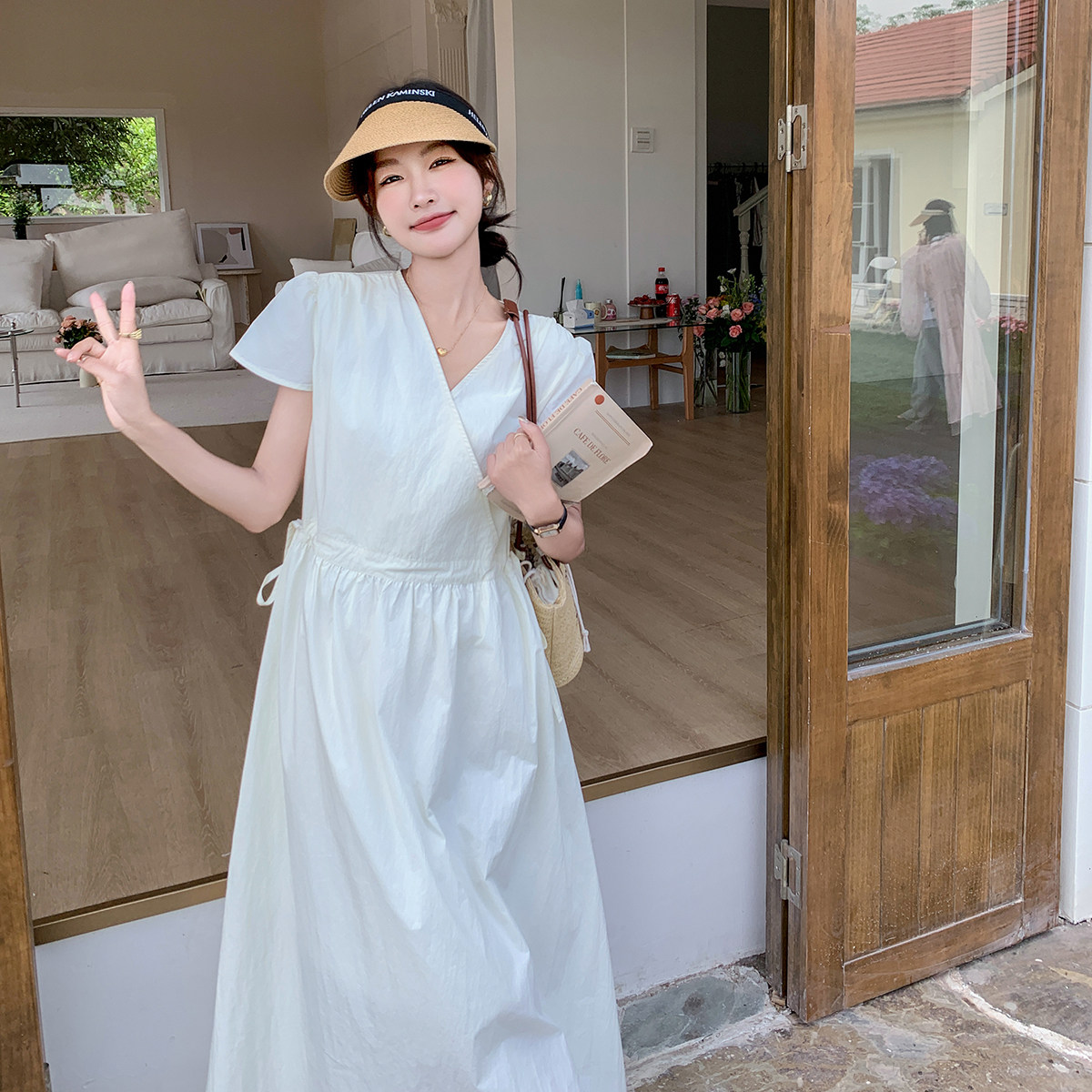 现货夏装上新！2026夏装新款百搭韩版收腰连衣裙H906-P120-K178,女装连衣裙,浙宝115