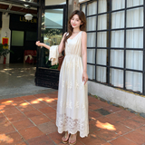 2026夏季新款法式温柔显瘦蕾丝刺绣两件套套裙6108-P160-K268，女装职业装，浙宝115