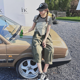 2026春夏新款学院风背带裤慵懒工装风休闲裤8114-P105-K158，女装连体裤，浙宝115