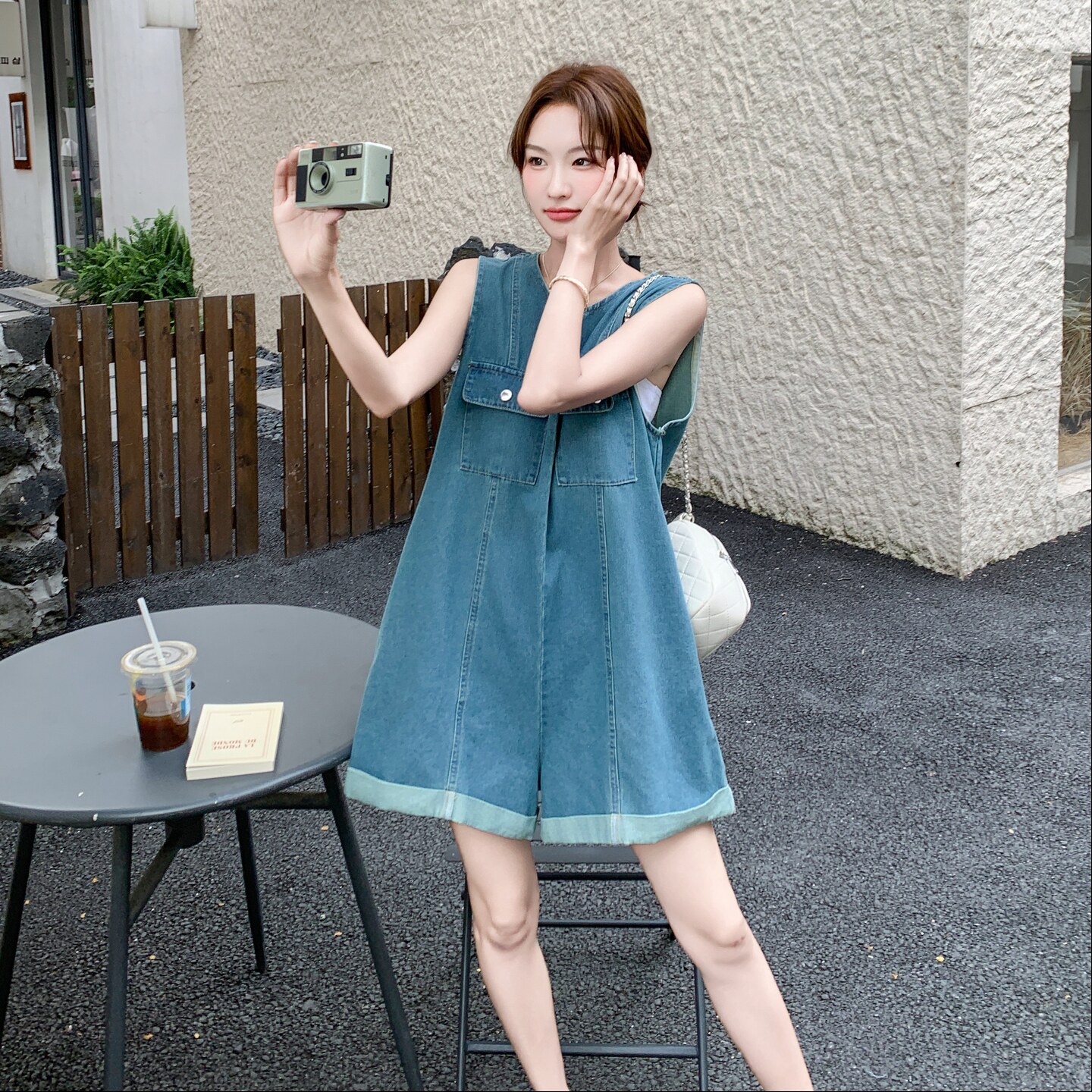 2026夏季新款韩系高级感牛仔连体短裤女8188-P125-K178,女装连衣裙,浙宝115