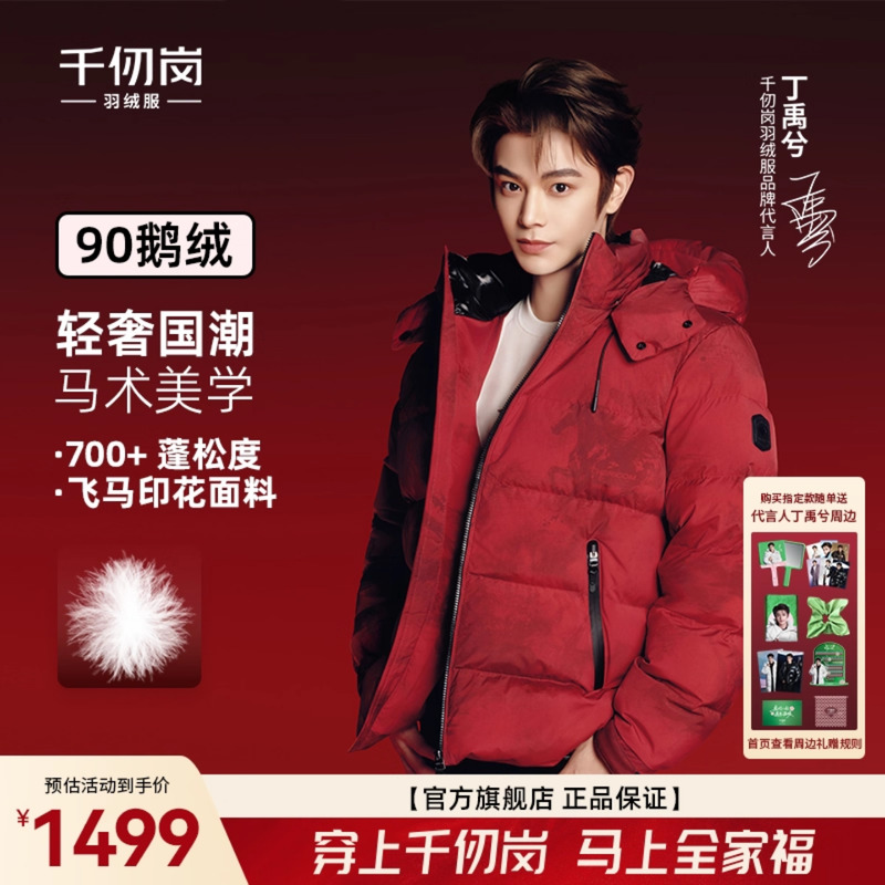 代言人丁禹兮同款鹅绒服