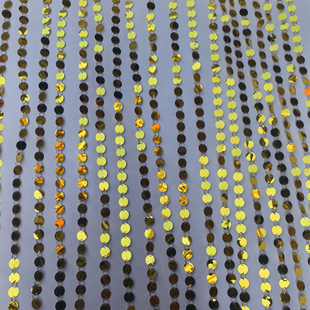 全2ＣＭ婚庆吊顶舞台节日背景装饰圆形小片亮片串珠片挂帘门帘