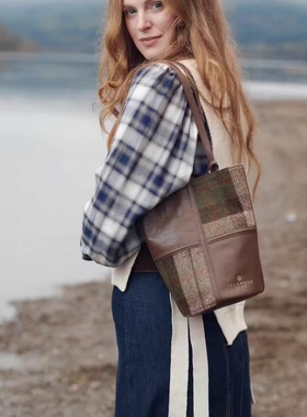 英国苏格兰Islander经销商直营Harris Tweed®正品2025新款水桶包